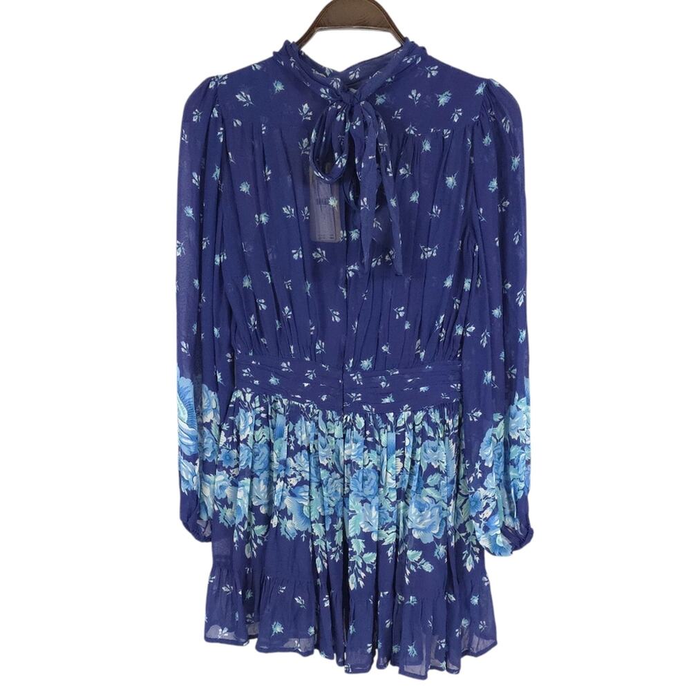 Anthropologie Let Me Be Mock Neck Mini Dress Floral Boho - Picture 5 of 14